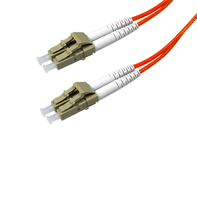 Duplex Multimode Fiber Optic Cable - LC/LC, 62.5/125, OM1, Orange