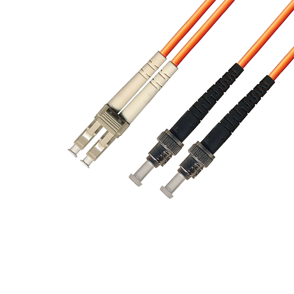 H1164-01M Duplex Multimode Fiber Optic Cable - LC/ST, 62.5/125, OM1, Orange