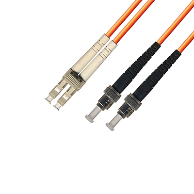Duplex Multimode Fiber Optic Cable - LC/ST, 62.5/125, OM1, Orange