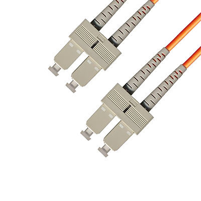 Duplex Multimode Fiber Optic Cable - SC/SC, 62.5/125, OM1, Orange