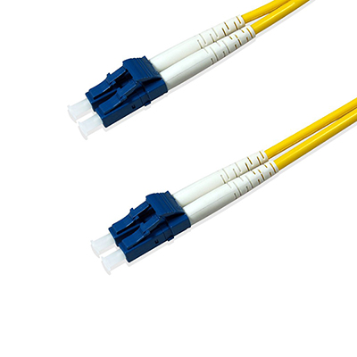 Duplex Single Mode Fiber Optic Cable - LC/LC, 9/125, OS1, Yellow